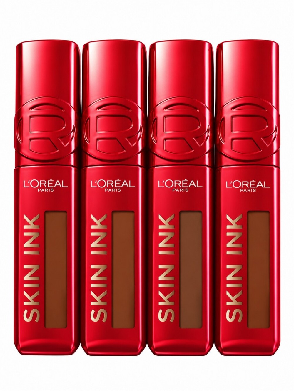 4 x L'oréal Infallible Skin Ink 2-in-1 Foundation Concealer, 430 Deep Cool Rose